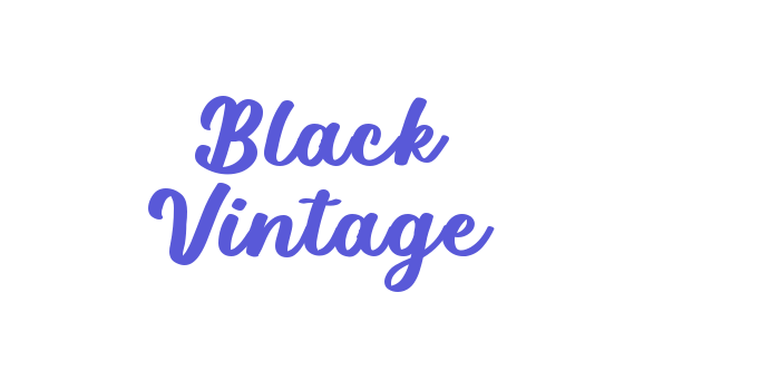 Black Vintage Font Download