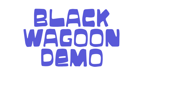 Black Wagoon Demo Font Download