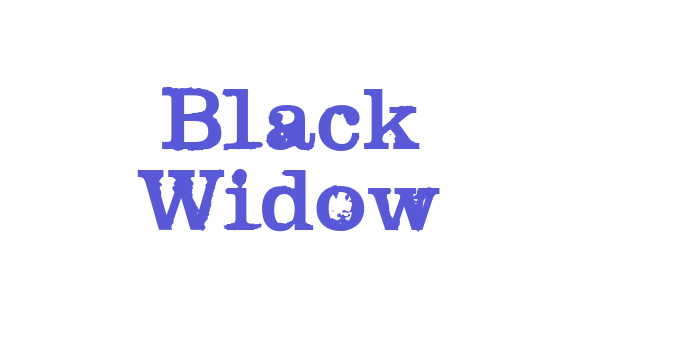 Black Widow Font Download