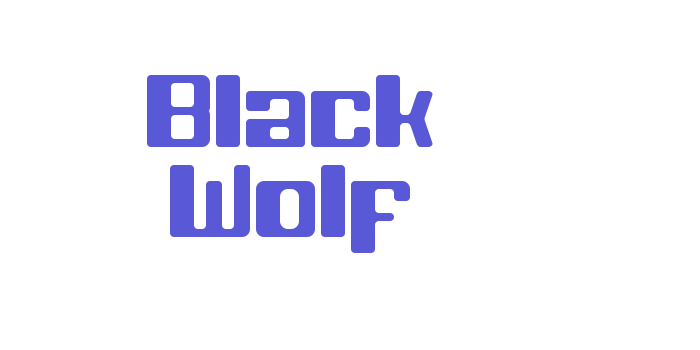 Black Wolf Font