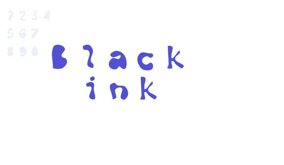 Black ink-font-download