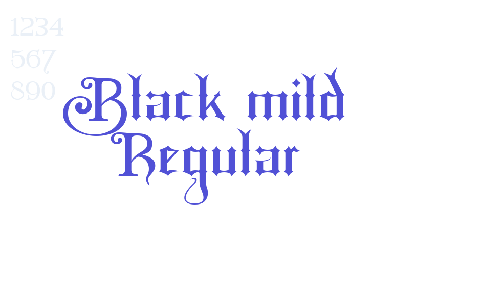 Black mild Regular-font-download