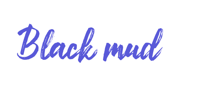 Black mud Font Download