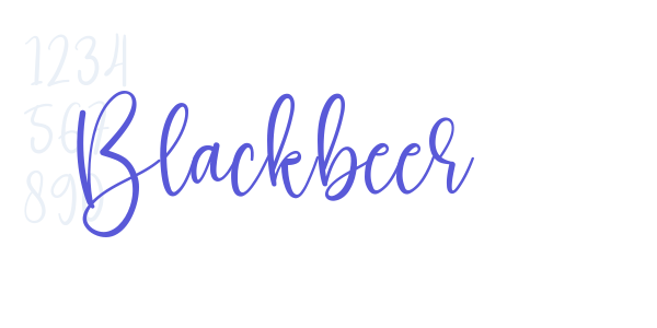 Blackbeer font free