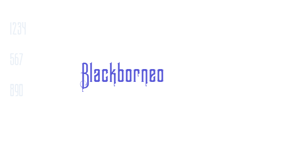 Blackborneo font free