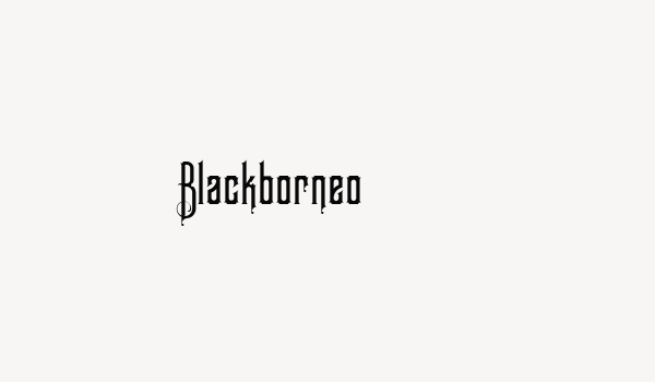 Blackborneo Font