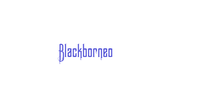 Blackborneo Font Download