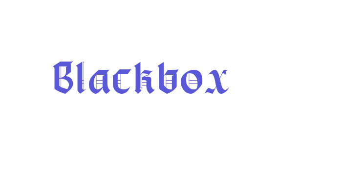 Blackbox Font