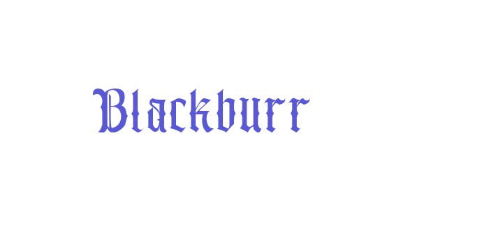 Blackburr Font Download