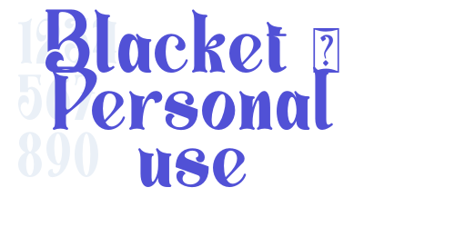 Blacket – Personal use-font-download