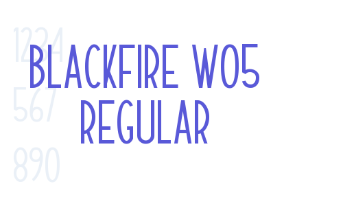 Blackfire W05 Regular Font