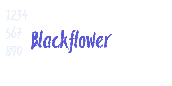 Blackflower font free