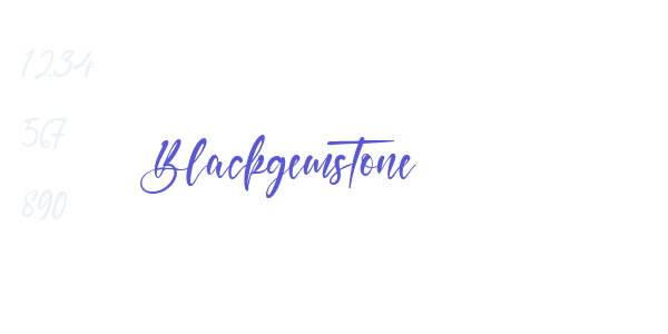 Blackgemstone font free