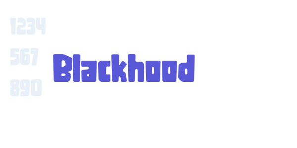 Blackhood font free