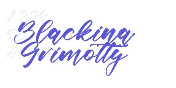 Blackina Grimotty font