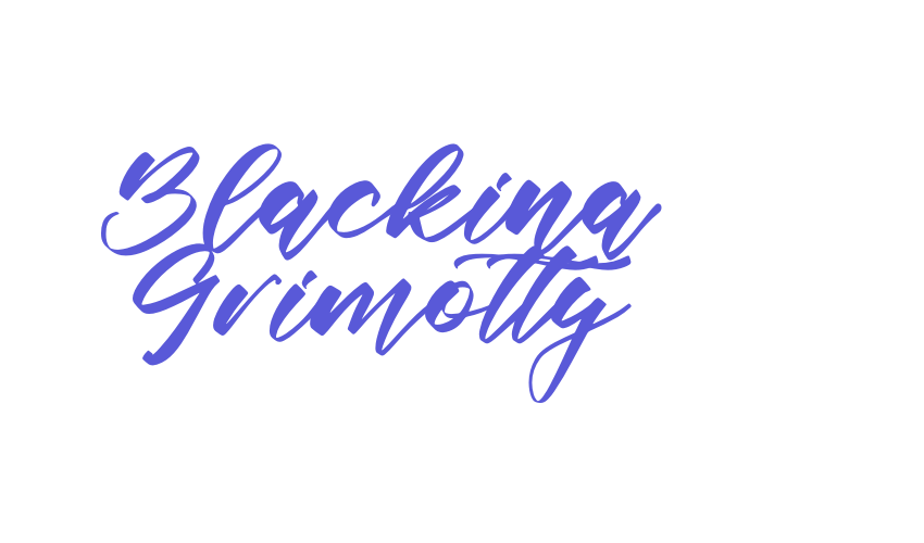 Blackina Grimotty Font