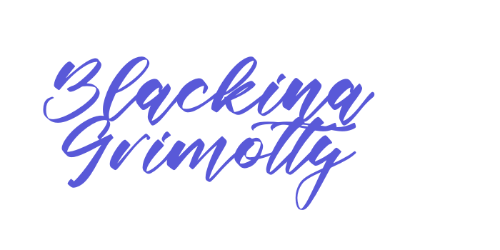 Blackina Grimotty Font Download