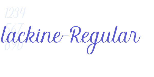 Blackine-Regular font