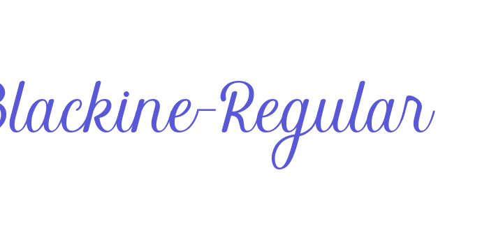 Blackine-Regular Font Download