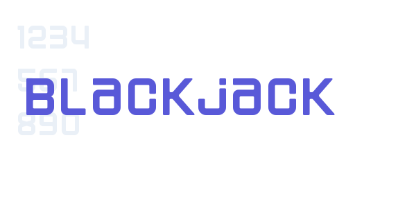 Blackjack font