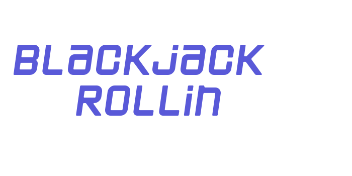 Blackjack  Rollin Font Download