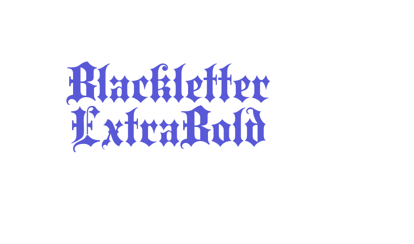 Blackletter ExtraBold Font