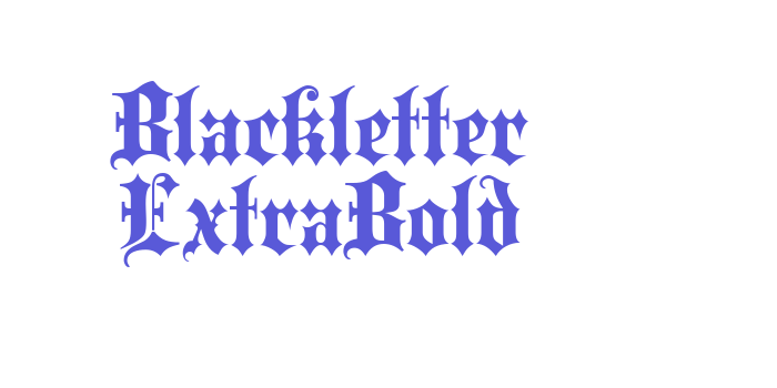 Blackletter ExtraBold Font Download