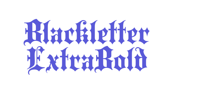 Blackletter ExtraBold Font