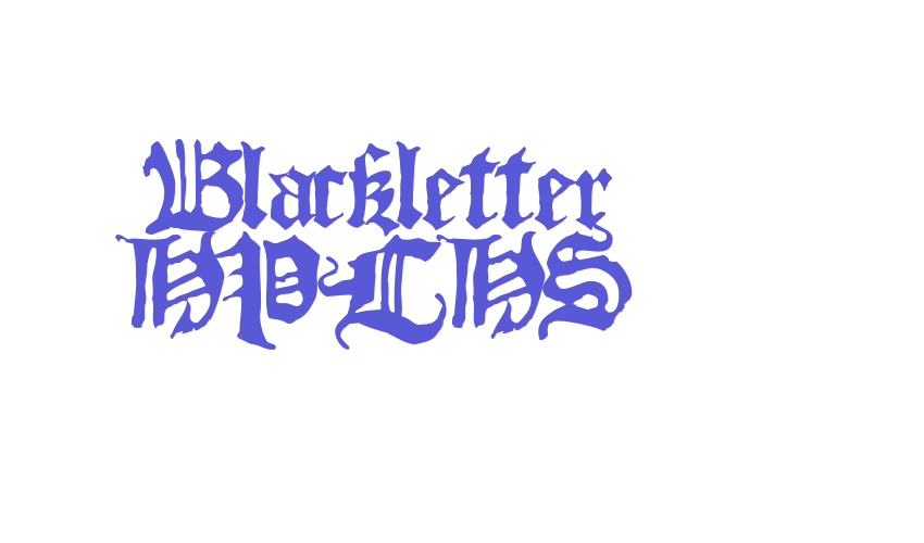 Blackletter HPLHS Font