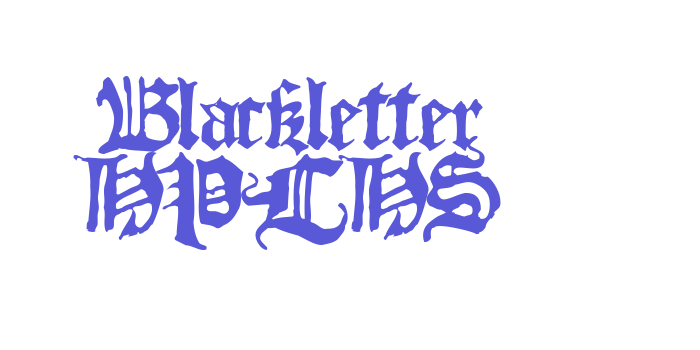 Blackletter HPLHS Font Download