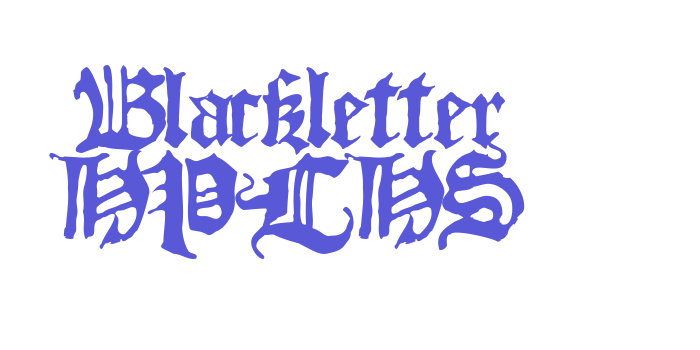 Blackletter HPLHS Font