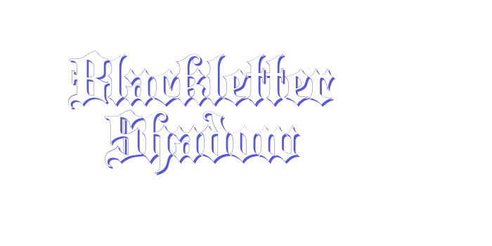 Blackletter Shadow Font Download