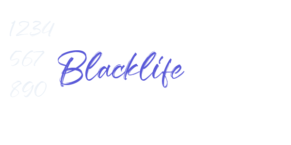 Blacklife font