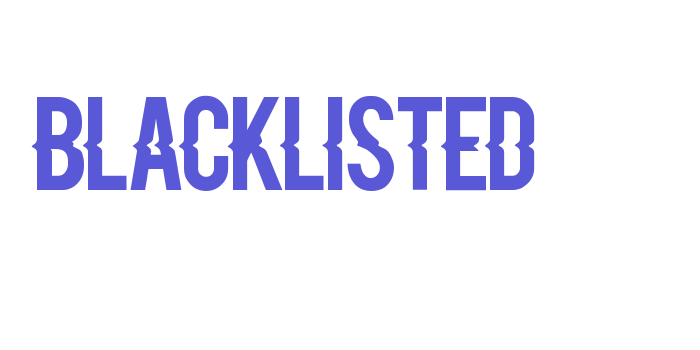 Blacklisted Font Download