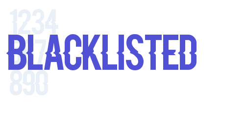 Blacklisted-font-download