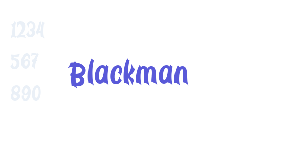 Blackman font free