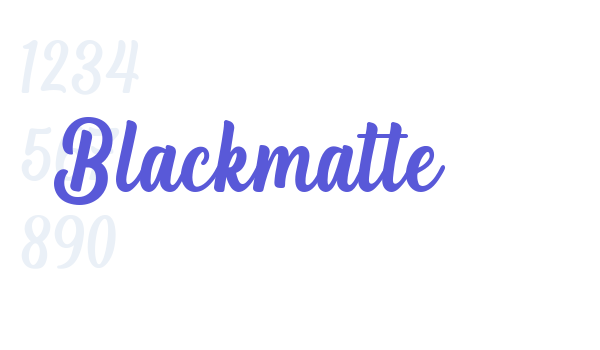 Blackmatte font free