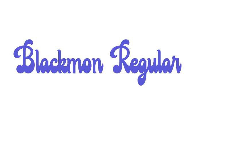 Blackmon Regular Font