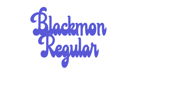 Blackmon Regular Font