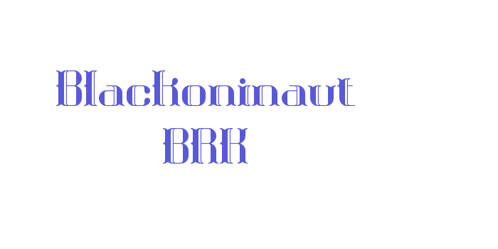 Blackoninaut BRK Font Download