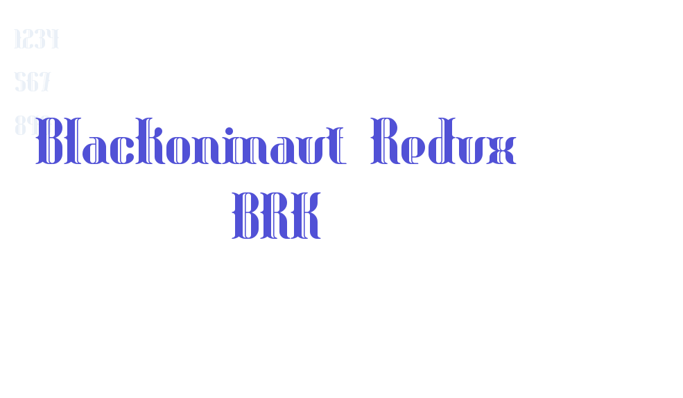 Blackoninaut Redux BRK-font-download