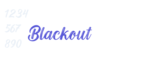 Blackout font free