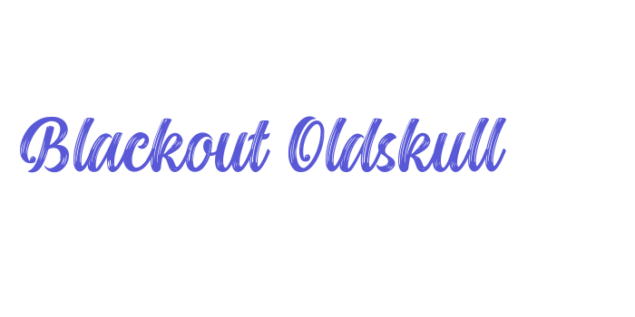 Blackout Oldskull Font Download