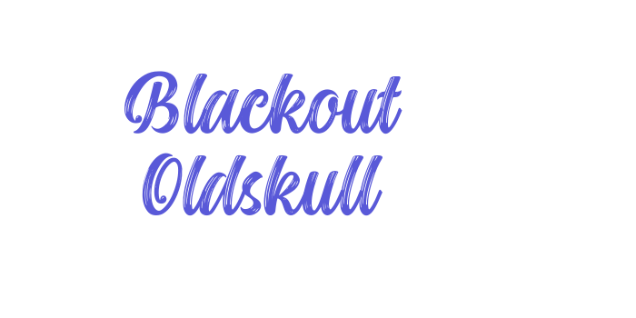 Blackout Oldskull Font