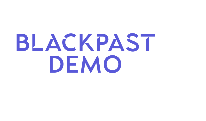 Blackpast DEMO Font