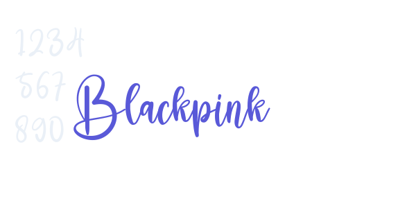 Blackpink font free