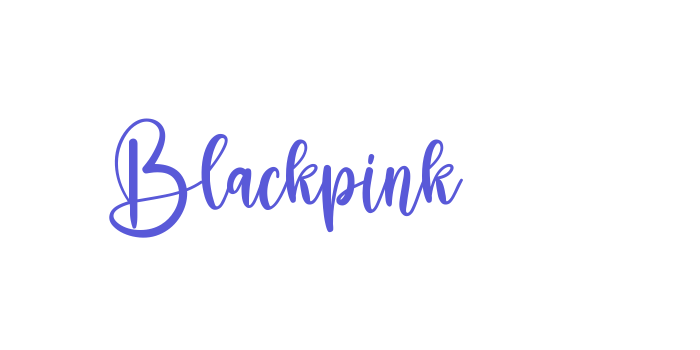 Blackpink Font