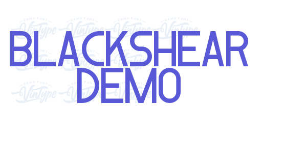 Blackshear Demo font free