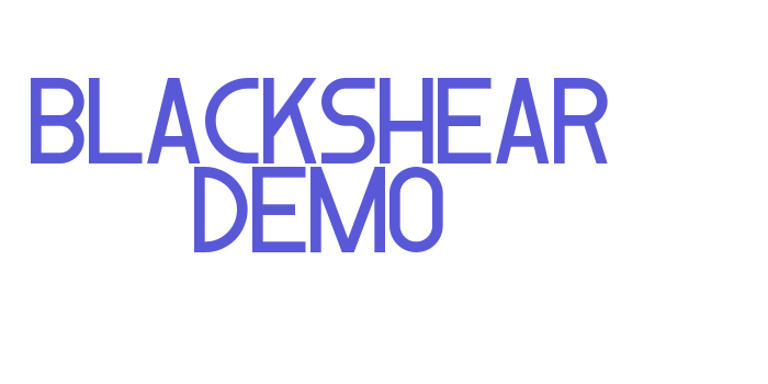 Blackshear Demo Font Download