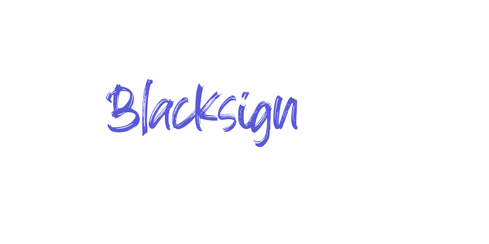 Blacksign Font Download